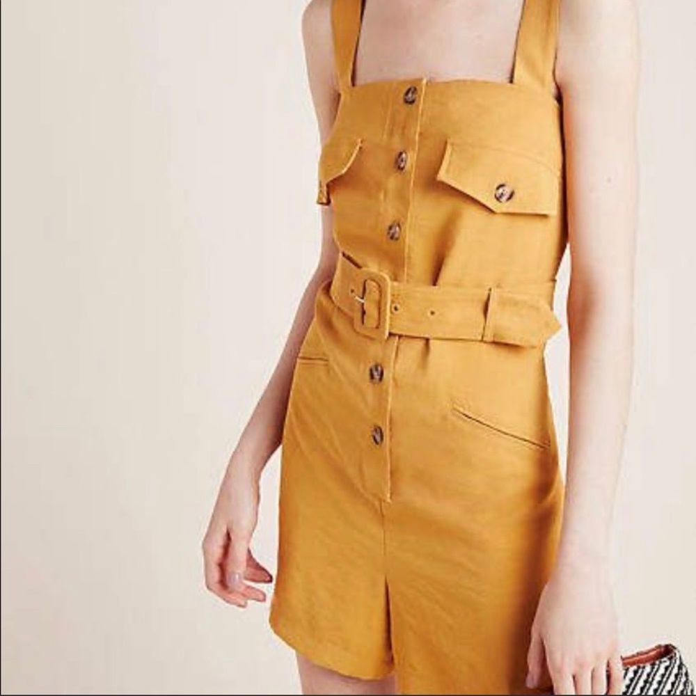 EUC Anthropologie First Monday Sunshine Romper M